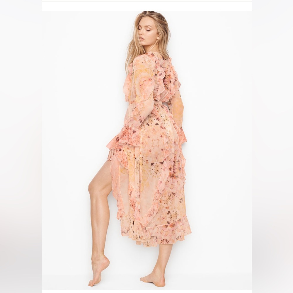 NEW Victoria’s Secret Sleepwear Sheer Belted Kimono Robe Cover-Up